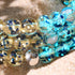 Sandstone Flame | Silver | Firefly Glass Macrame Bracelet